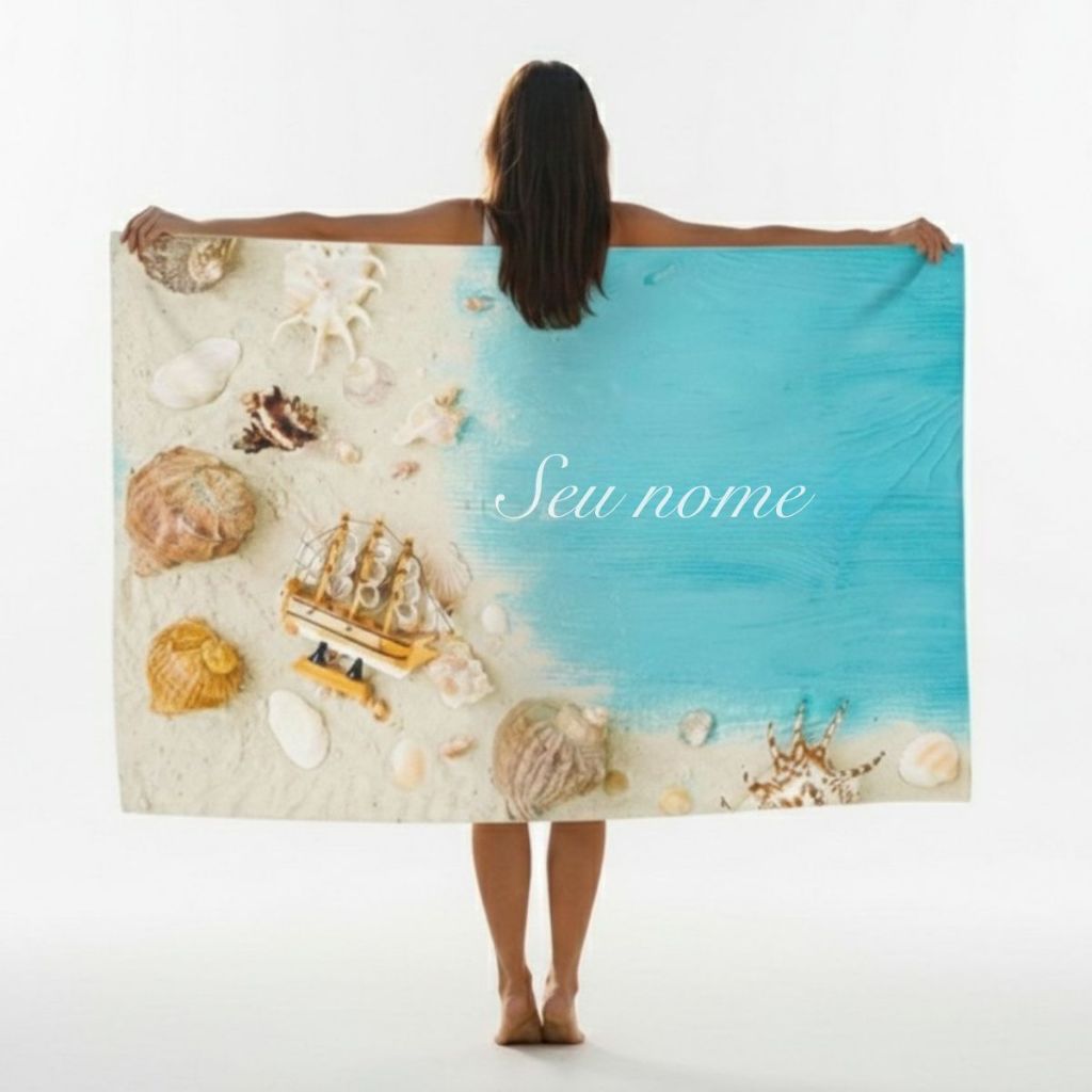 09 Cangas Pareo Personalizado em Oferta na Shopee