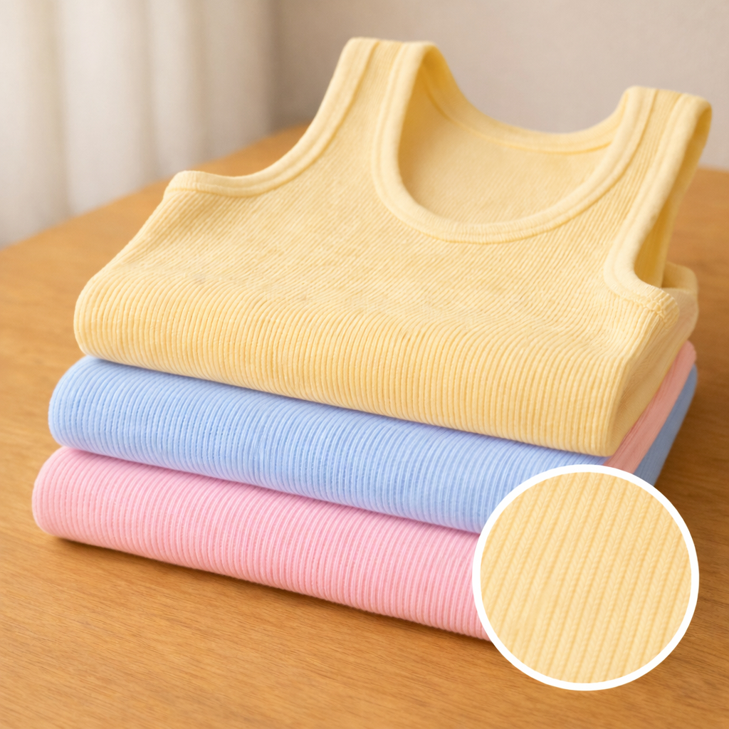 kit 3 regata candy color em ribana canelada em Oferta na Shopee