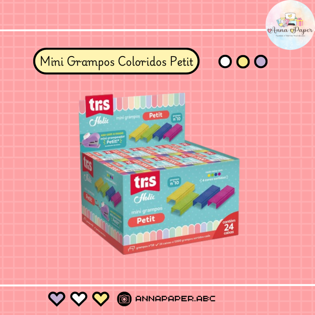 Grampo Colorido Mini Petit Holic Fofurices - N°10
