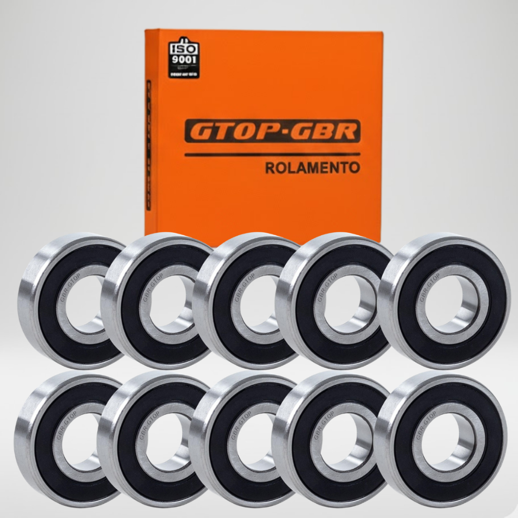 Kit 10 Rolamento 6300 2RS C3 10x35x11mm Atacadão Da Fábrica