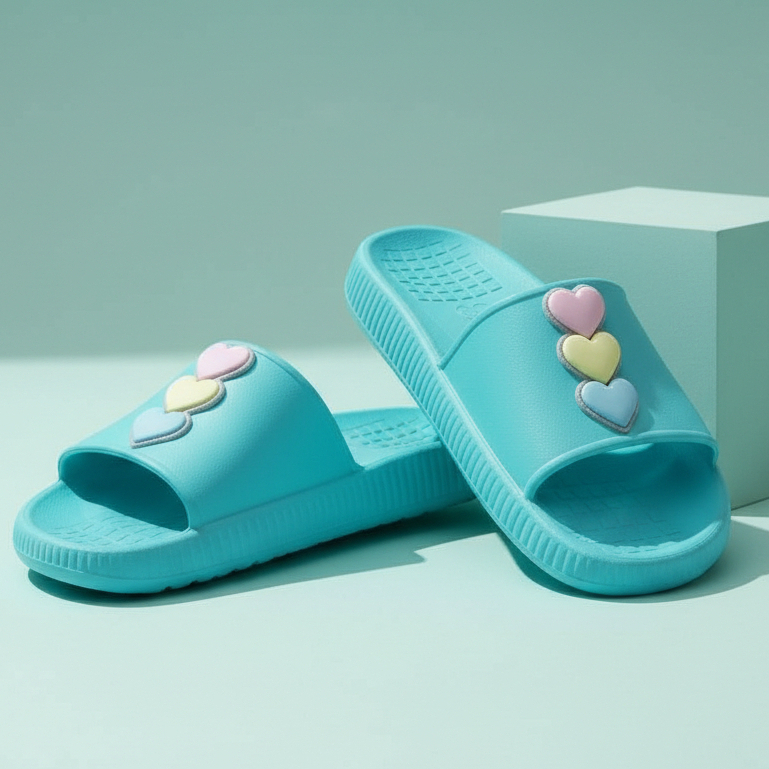 Chinelo Jovens Nuvem Slide Meninas Coração Macias Leve Infantil Praia Mocinhas Modinha em Oferta na Shopee