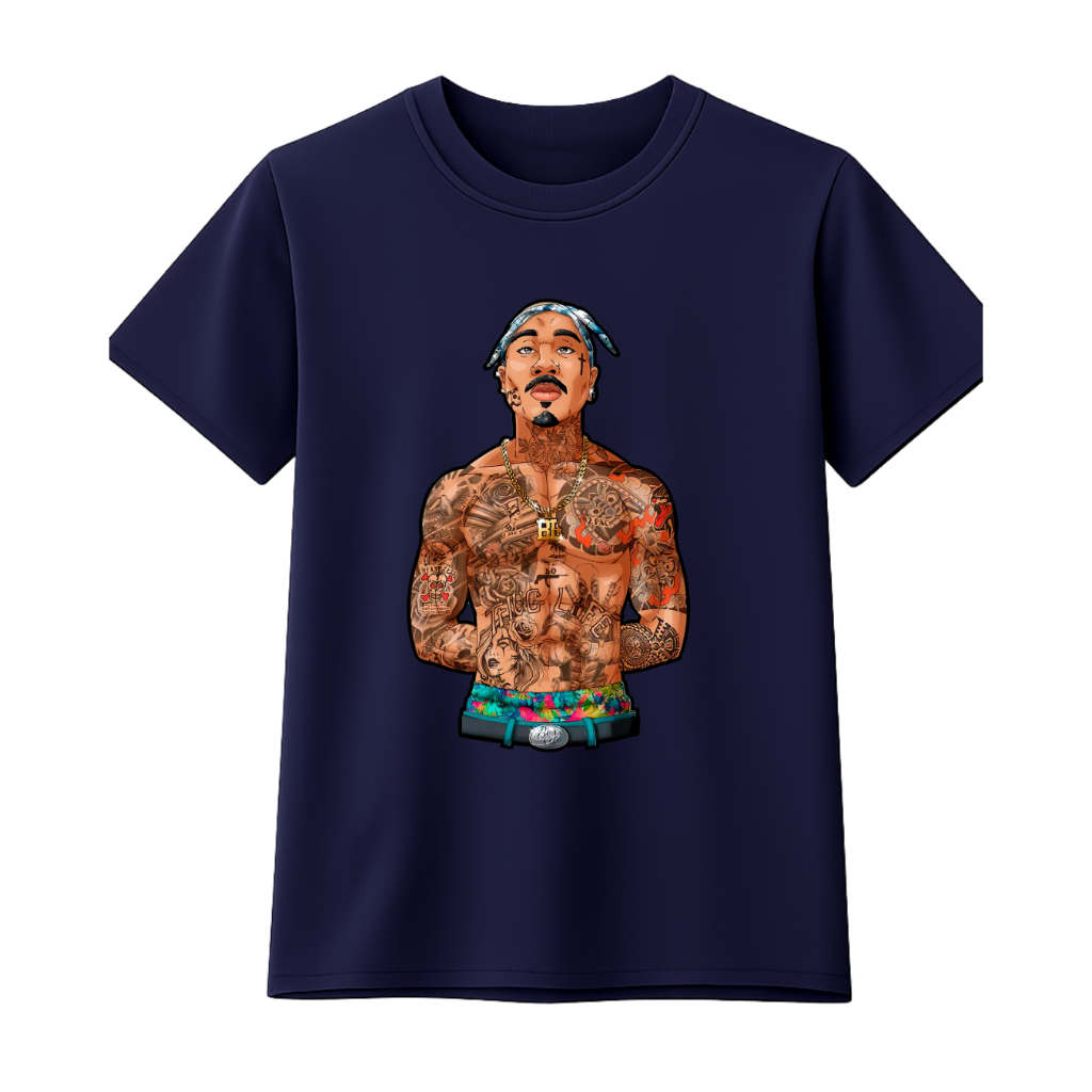 Camisa 100% algodão premium Tupac shakur 2pac hip hop hap cantor gangster musica desenho gratis