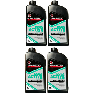Óleo 25W60 Dura Petro Kit 4 Unidades Ideal para Motor Fumando ou Batendo em Oferta na Shopee