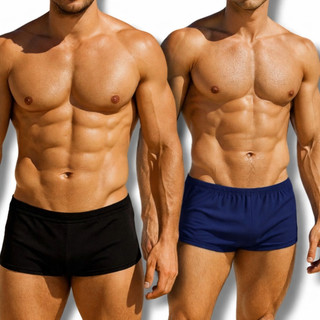 Kit 2 Sunga Com Forro Masculina Natação Com Cordão Adulto Boxer Envio Imediato