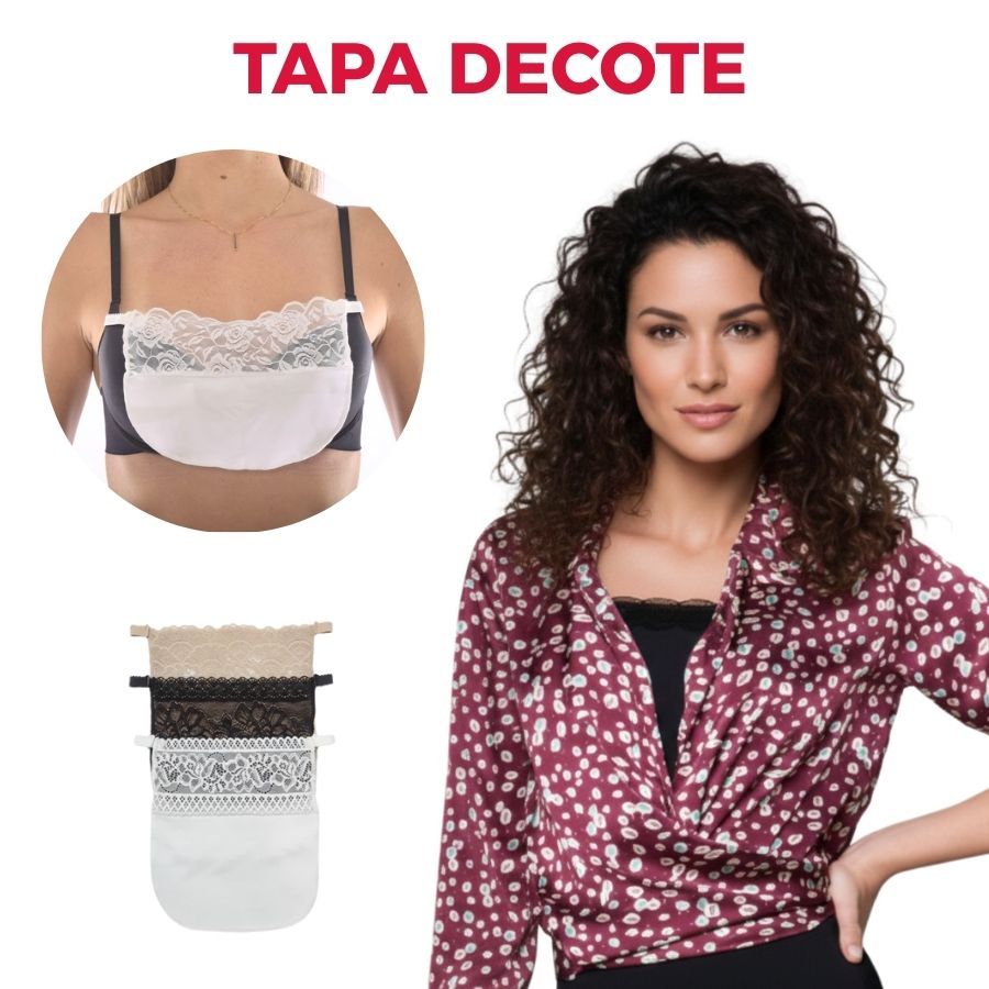 Kit 3 Tapa Decote Cobre Colo De Renda Para Usar Com Vestido Decotado Acessório de Sutiã