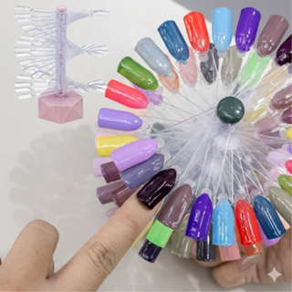 Mostruário Expositor De Esmalte C/60 Unhas Postiças Espiral Transparent em Oferta na Shopee