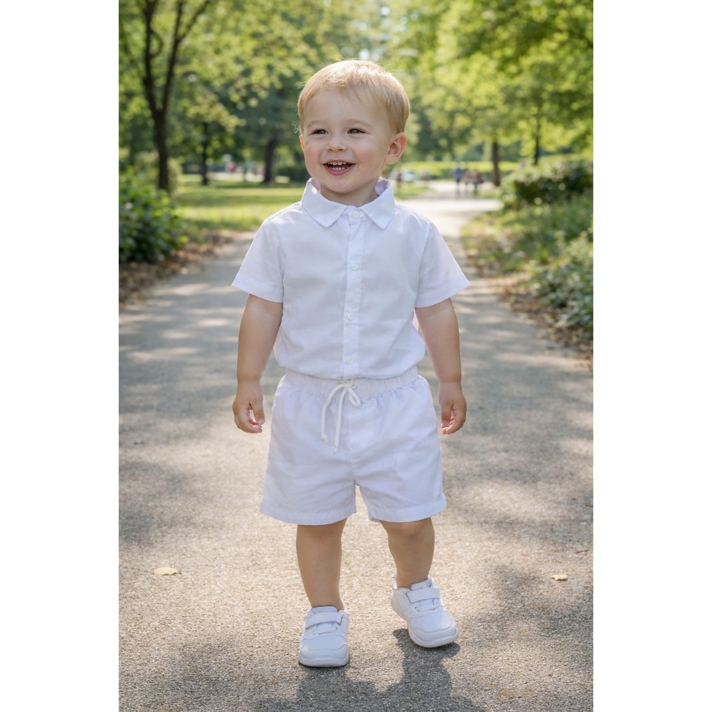 Roupa Mauricinho Liso Shorts Camisa Infantil Menino Social Moda Praia Leve Verão em Oferta na Shopee