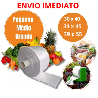 Saco Plástico Fundo Estrela P/M/G Bobina Com 500 Unidades em Oferta na Shopee