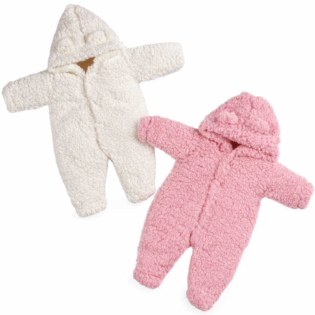 Kit 2 Macacão Pelúcia Bebe Inverno De Pelo Carneiro Menina em Oferta na Shopee