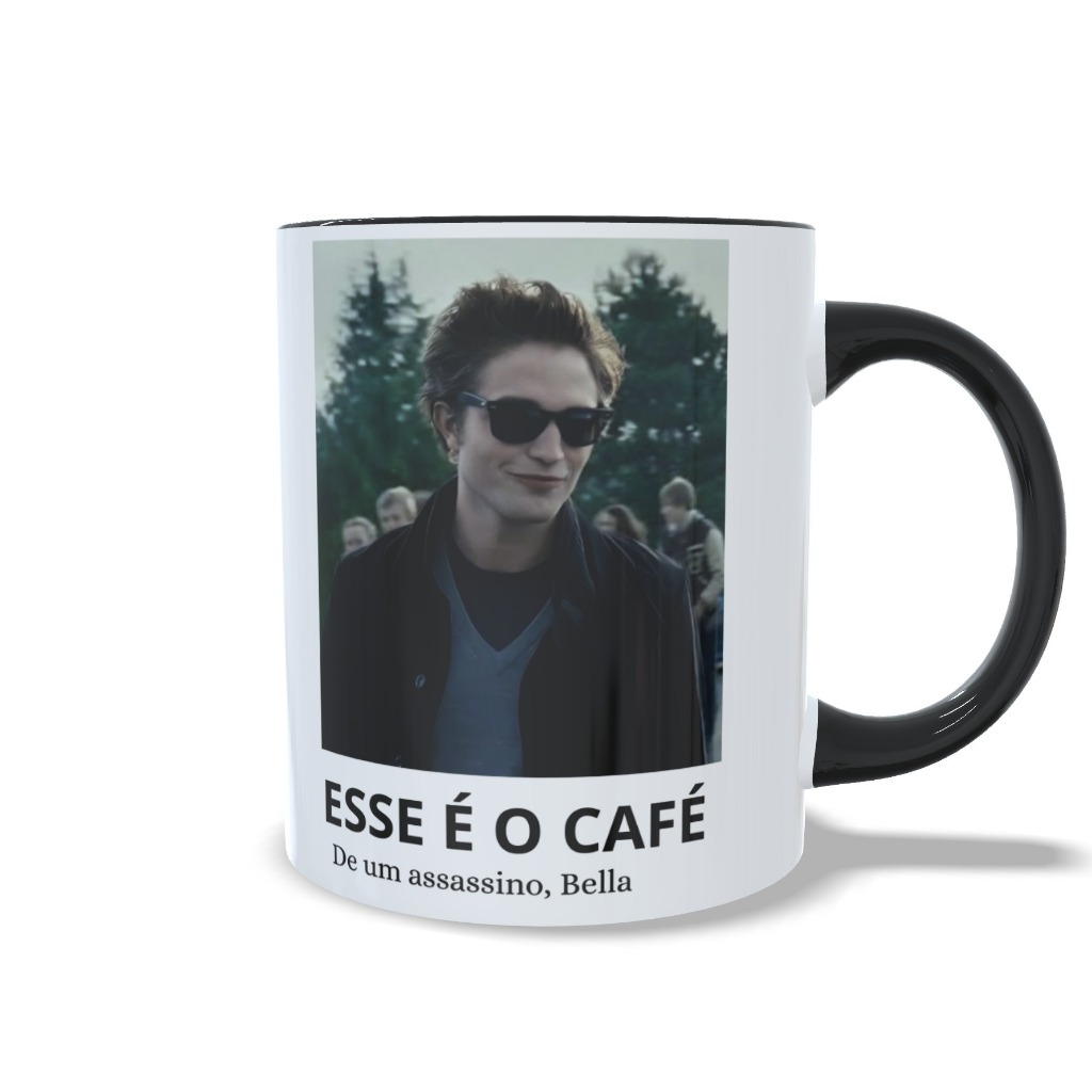 Caneca Edward CAFÉ Cullen Crepúsculo- filme bella- mais vendidos promoção