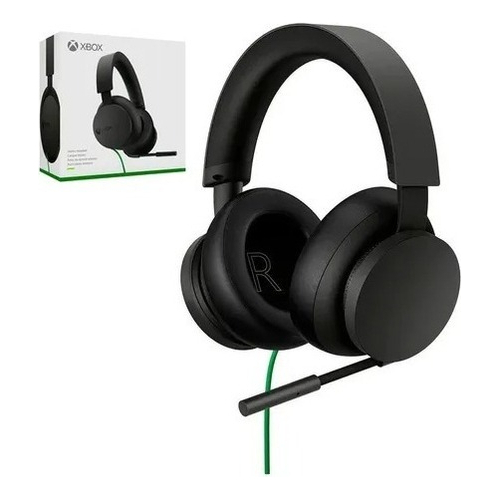 Headset Com Fio Xbox - Microsoft Cor Preto (Xbox One, Xbox Series X, Xbox Series S)