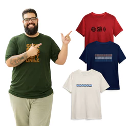 Pacote Com 3 Camisas Plus Size Original G10 G11 G12
