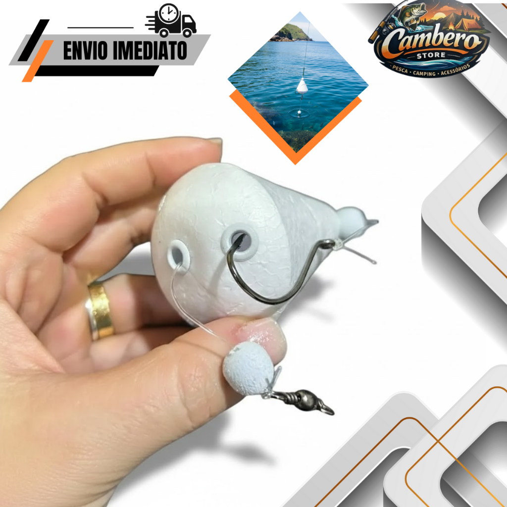 Boia Pão Titan Isopor Para Pesca De Superfície Lançamento em Oferta na Shopee