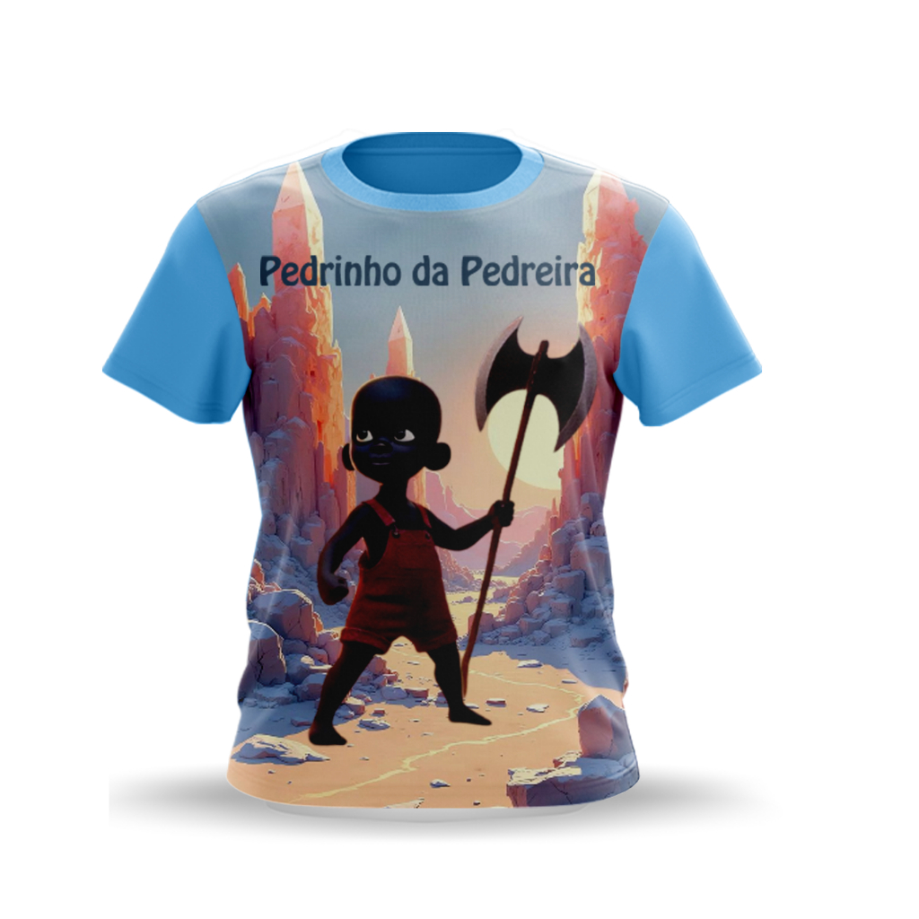 CAMISETA ERE PEDRINHO DA PEDREIRA - UMBANDA & CANDOMBLÉ - TECIDO DRYFIT - SUBLIMADA - COD.522