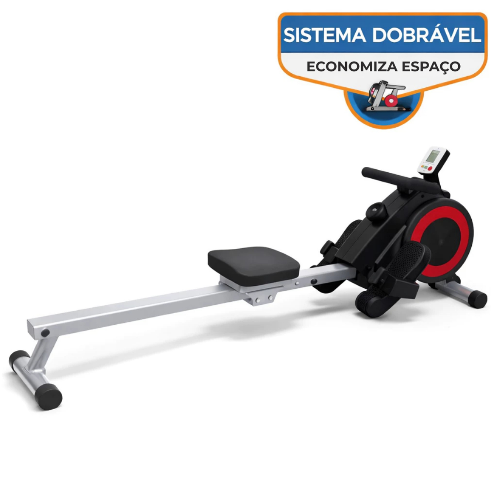 Simulador de Remo Seco Indoor Ahead Sports Dobrável Academia em Casa Máquina de Remo Fitness Silenciosa Suporta 120kg