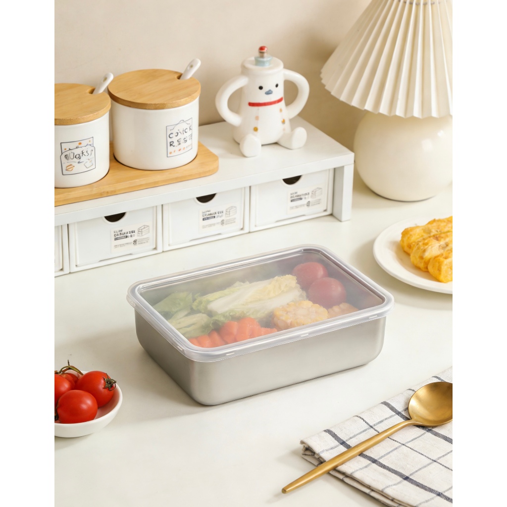 Recipiente para Armazenar Alimentos com Tampa Transparente– Conservação e Praticidade na Cozinha em Oferta na Shopee