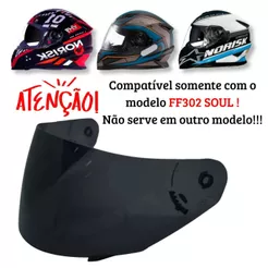 Viseira P/ Capacete Norisk FF302 Soul 2.2mm Polivisor
