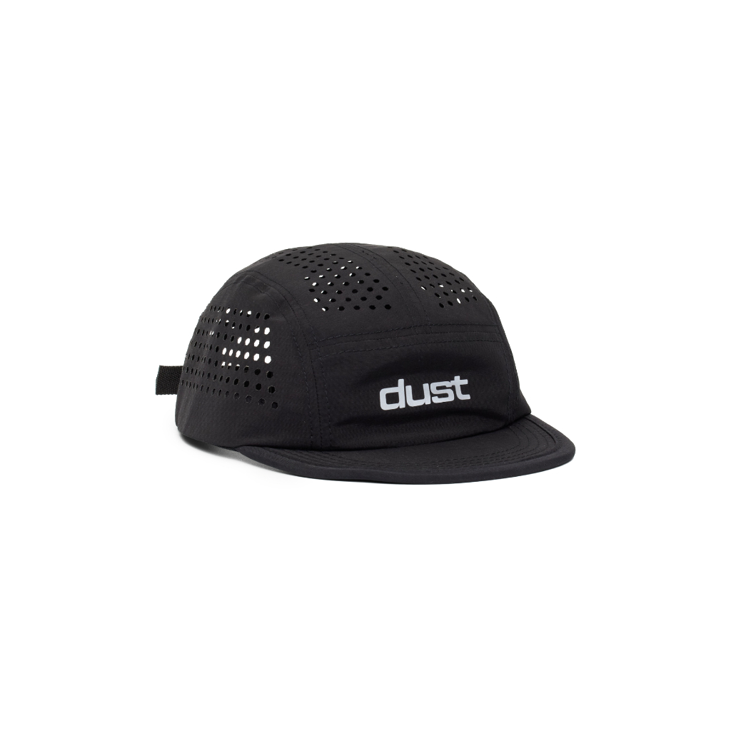 Boné 5-Panel Performance Airtech Preto Esportivo Aba Flexível Steetwear Strapback Dust Company