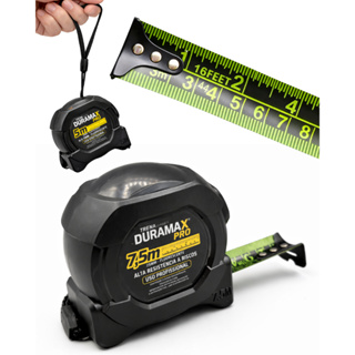 Trena profissional fita métrica Fluorescente com trava Resistente aço de carbono 3m 5m 7,5m em Oferta na Shopee