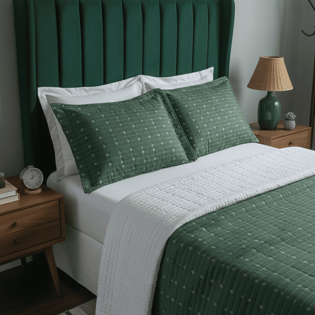 Cobre Leito Decor Para Cama SOLTEIRO / CASAL / QUEEN / SUPER KING Percal 200 Fios Bordado