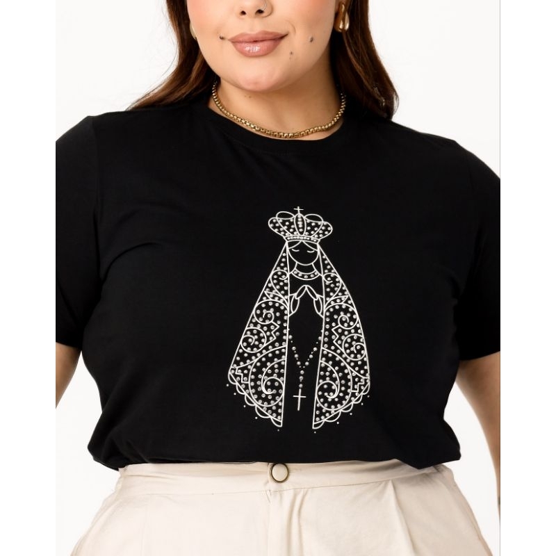 Blusa T-Shirt Plus Size Feminina Religiosa 100% Algodão |Camiseta Moda Cristã em Oferta na Shopee