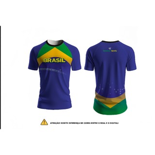 Camisa Brasil Copa Azul Setseven