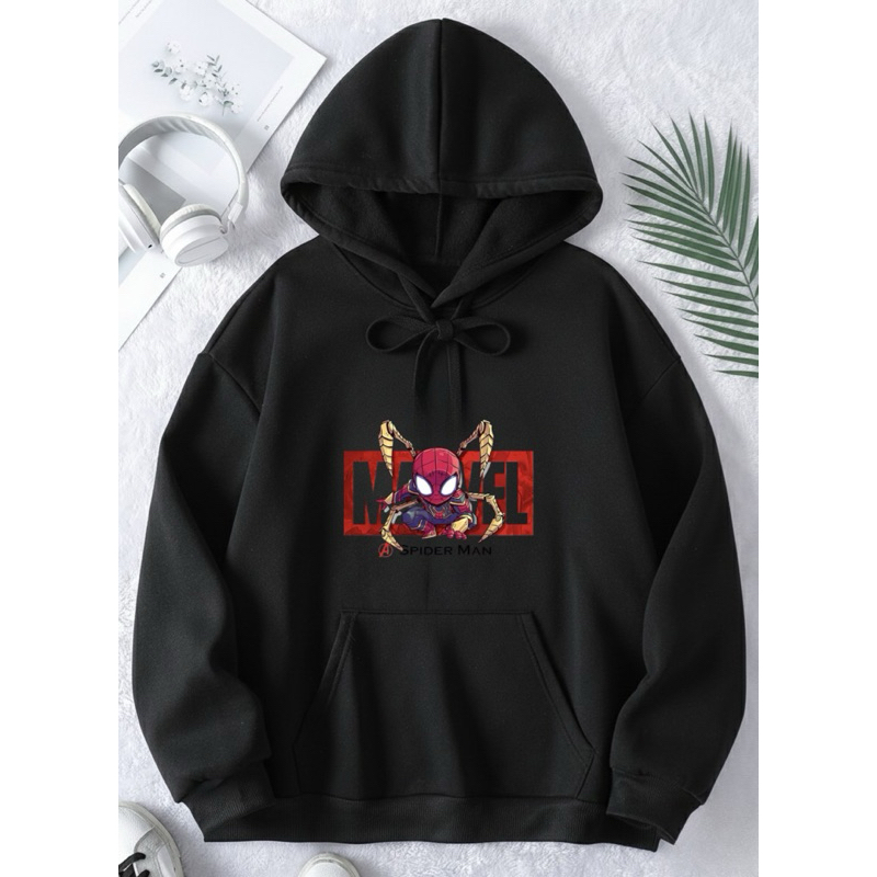 Moletom Infantil Menino canguru Estampado preto | Blusa de Frio Menino | Moletom Quentinho Infantil e adulto