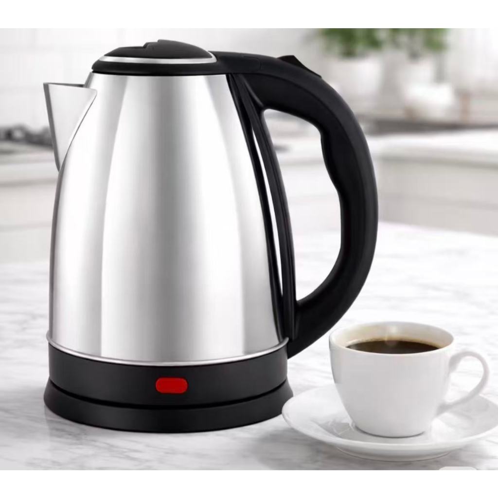 Chaleira Elétrica Inox 2L 110V/220V Jarra Térmica 1500W Ferve Água e Café Chá ENVIO IMEDIATO