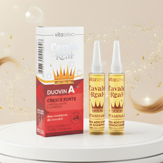 Vitamina Capilar Cavalo Real Duovin 20ML Crescimento de Cabelo Acelerado Crescer Cabelos Rápido em Oferta na Shopee