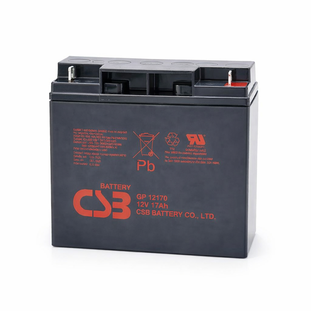 Bater!a CSB 12170 17Ah / 12V - Nobreak UPS, Alarme, CFTV, Automação, Backup