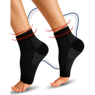 Meia de Compressão Para Dores nos Pés e Tornozelos Alivio da Má Circulação e Inchaço em Oferta na Shopee
