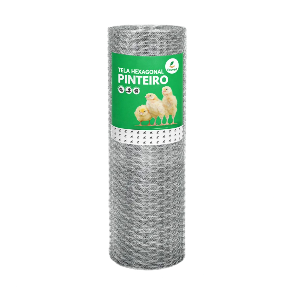Tela Pinteiro 1,00x10 Metros Fio 24 Galvanizada Cercados Para Pequenos Animais em Oferta na Shopee