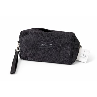 Necessaire Bolsa Feminina Brilhoso De Maquiagem Com Estilo "POSITIVE" - J-006 em Oferta na Shopee