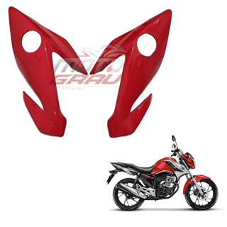 Par Bananinha CG Titan 160 2022 a 2024 Carenagem Lateral Do Farol Honda - Azul, Vermelha, Preta, Branca em Oferta na Shopee