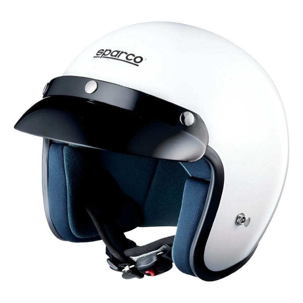Capacete Moto Racing Club J-1 Coquinho Old School Sparco