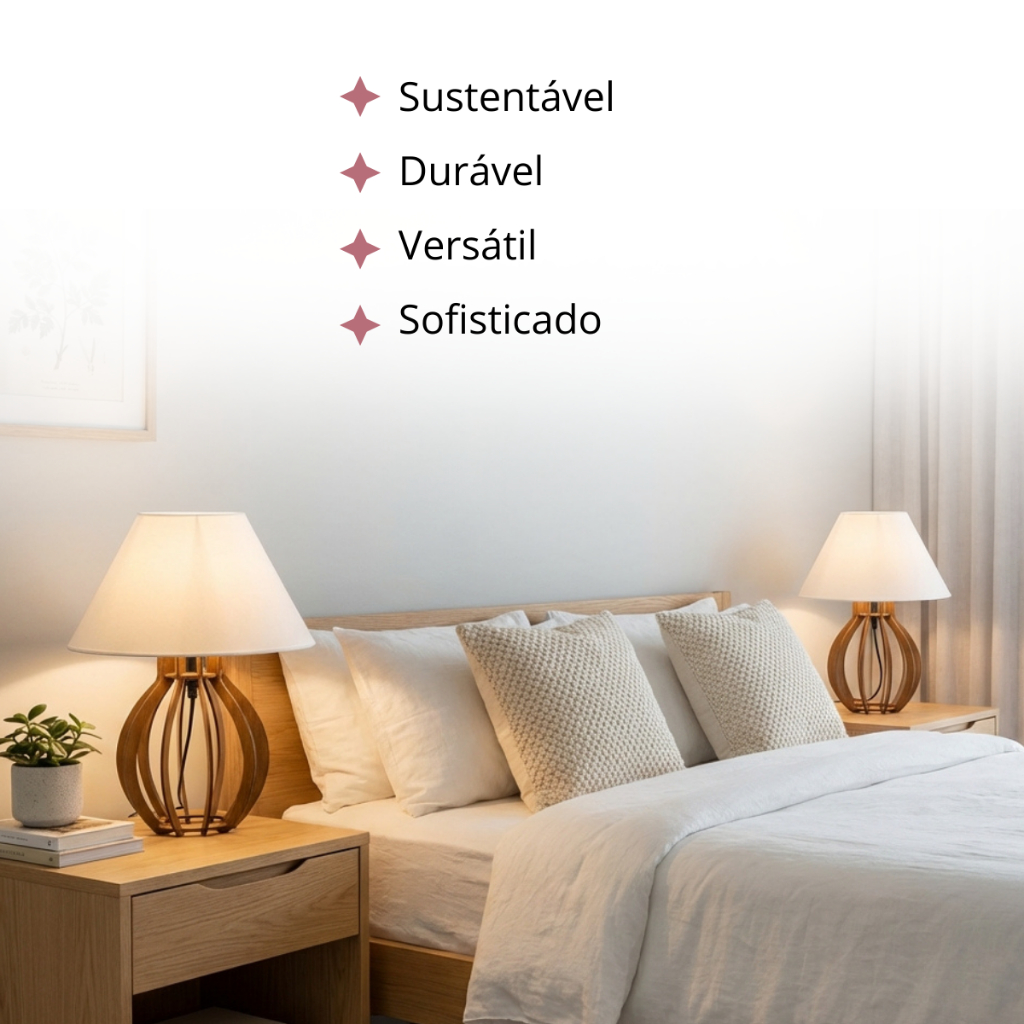 Abajur de Mesa com Cúpula para Quarto — foto 8