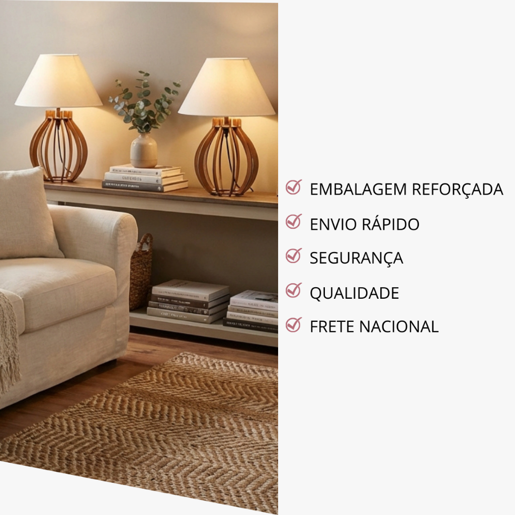 Abajur de Mesa com Cúpula para Quarto — foto 9