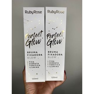 Bruma Fixadora Perfect Glow 120ml Ruby Rose - Proteção e Nutrição com Ação Antioxidante em Oferta na Shopee