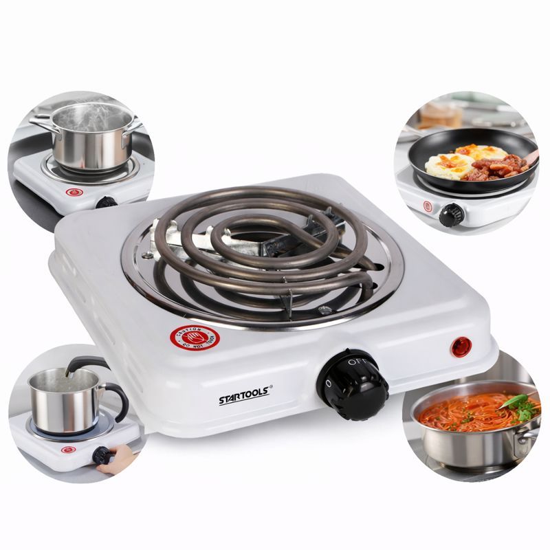 Fogão Elétrico Portátil Fogareiro 1000w 110v Branco em Oferta na Shopee