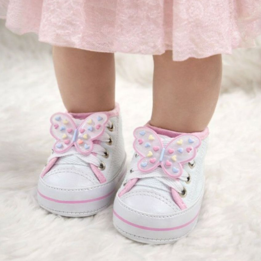 Tênis Star Bebê Sapatinho Feminino Recém Nascido Confortável Menina Reborn Baby Lindo
