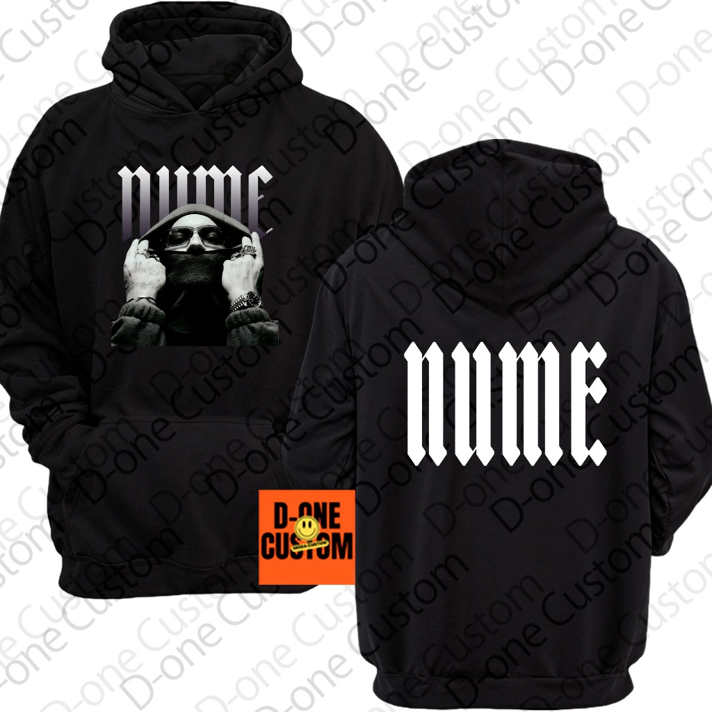 Moletom Blusa De Frio Filipe Ret Nume Álbum Hip-Hop Foto Cantor Frente Nome Álbum Costa Preto Branco