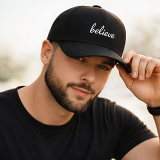 Boné Casual Believe Retrô Bordado Praia Masculino e Feminino com Regulagem em Oferta na Shopee