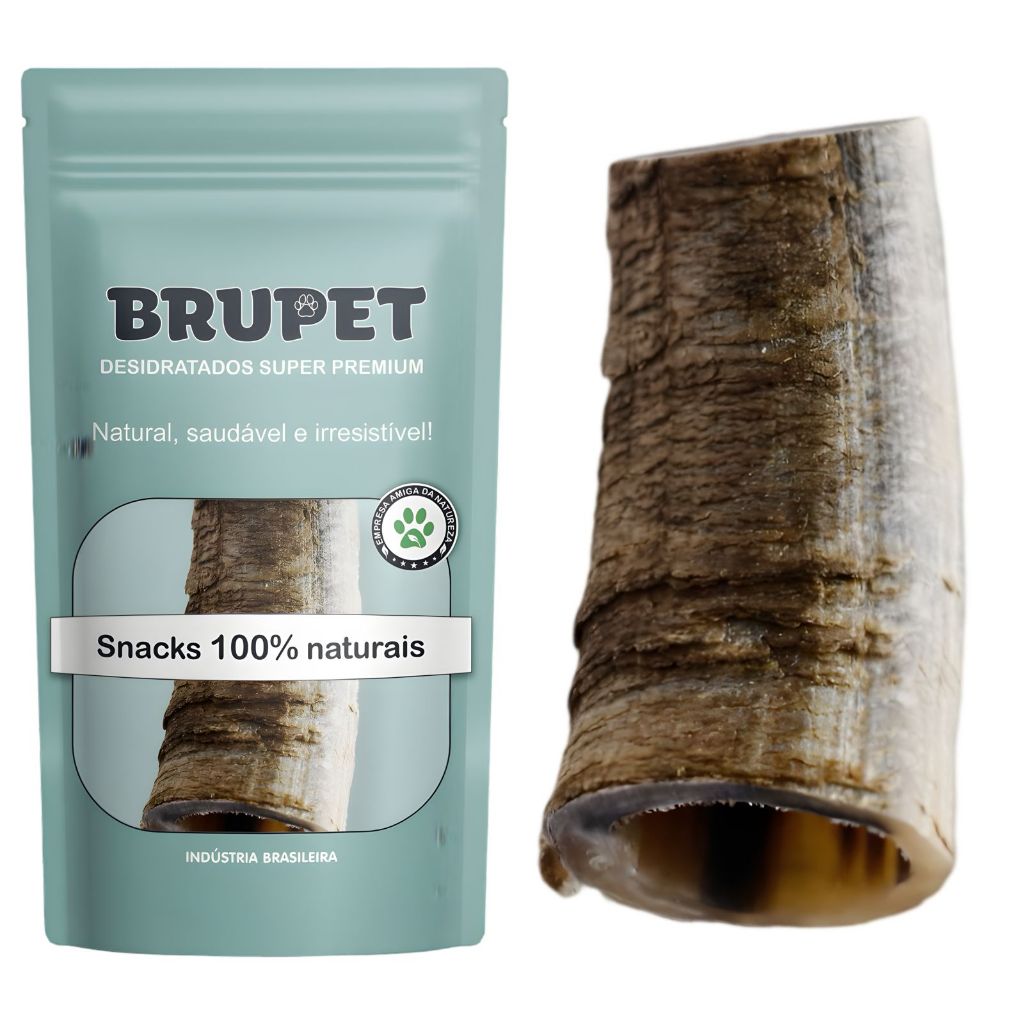 Meio Do Chifre Bovino Petisco 100% Natural Para Cães Brupet