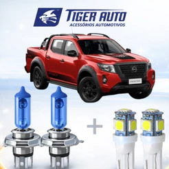 Lâmpada farol ALTO / BAIXO - SUPER BRANCA NISSA FRONTIER 2017 ATÉ 2025