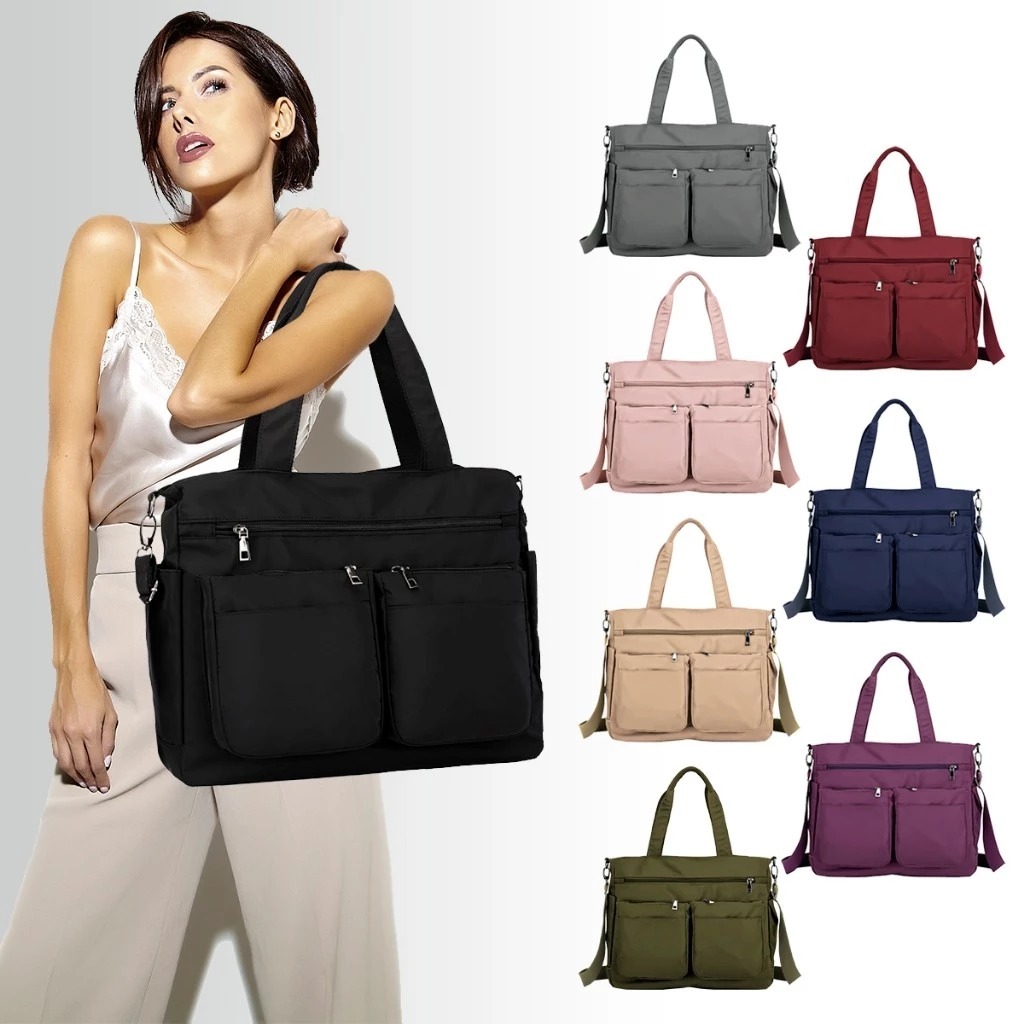 Bolsa Feminina Grande Alça Transversal Moderna Faculdade Academia