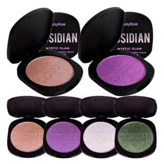 Iluminador e Sombra Cream Obsidian Mystic Glam - Ruby Rose em Oferta na Shopee