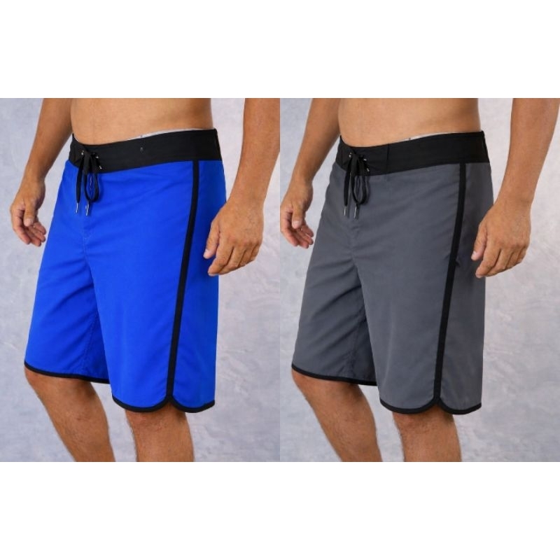 kit 2 Bermuda Elastano Masculina Phantom Lisas do 38 ao 48/8 Cores/Competição/Treino/Praia