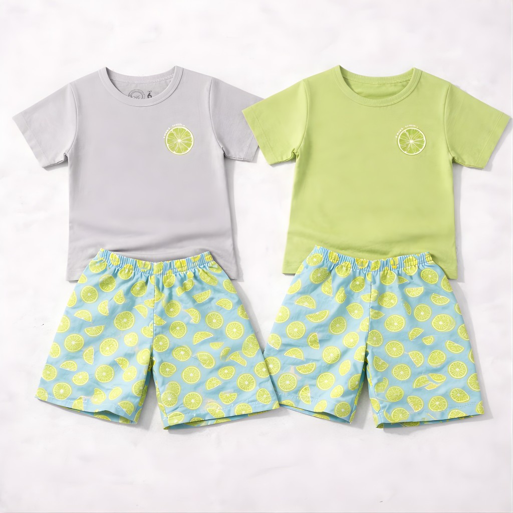 Conjunto Infantil Menino Verão Roupa de Criança 01 a 10 Anos A Pronto Entrega