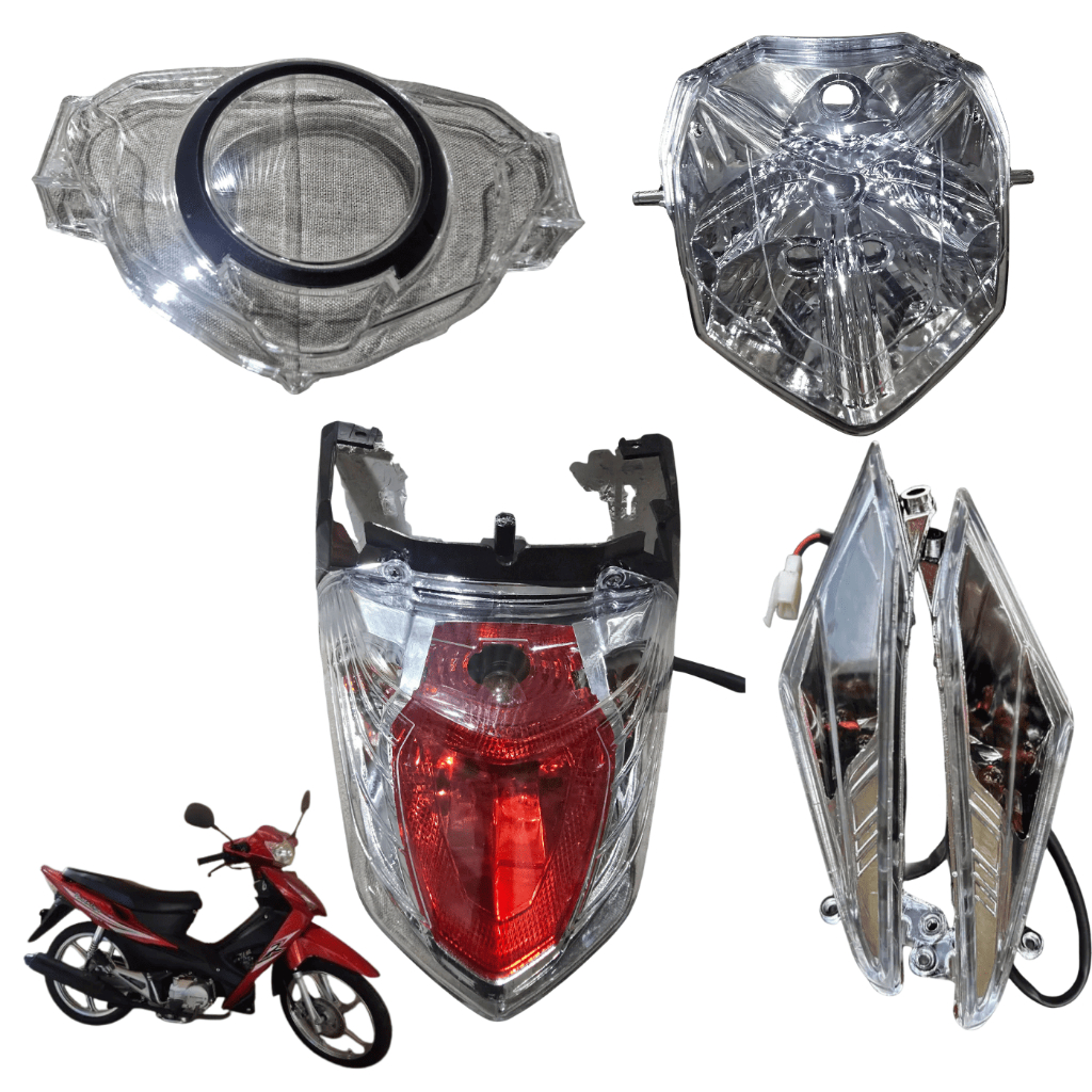 Lanterna Traseira + Farol + Piscas + Lente Painel Shineray Phoenix+