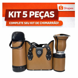 Kit Chimarrão Completo 5 peças  Bolsa Mate Promoção Shopee em Oferta na Shopee